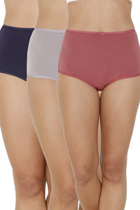 every de Assorted High Rise Full Brief (Pack Of 3) - Assorted thumbnail 1