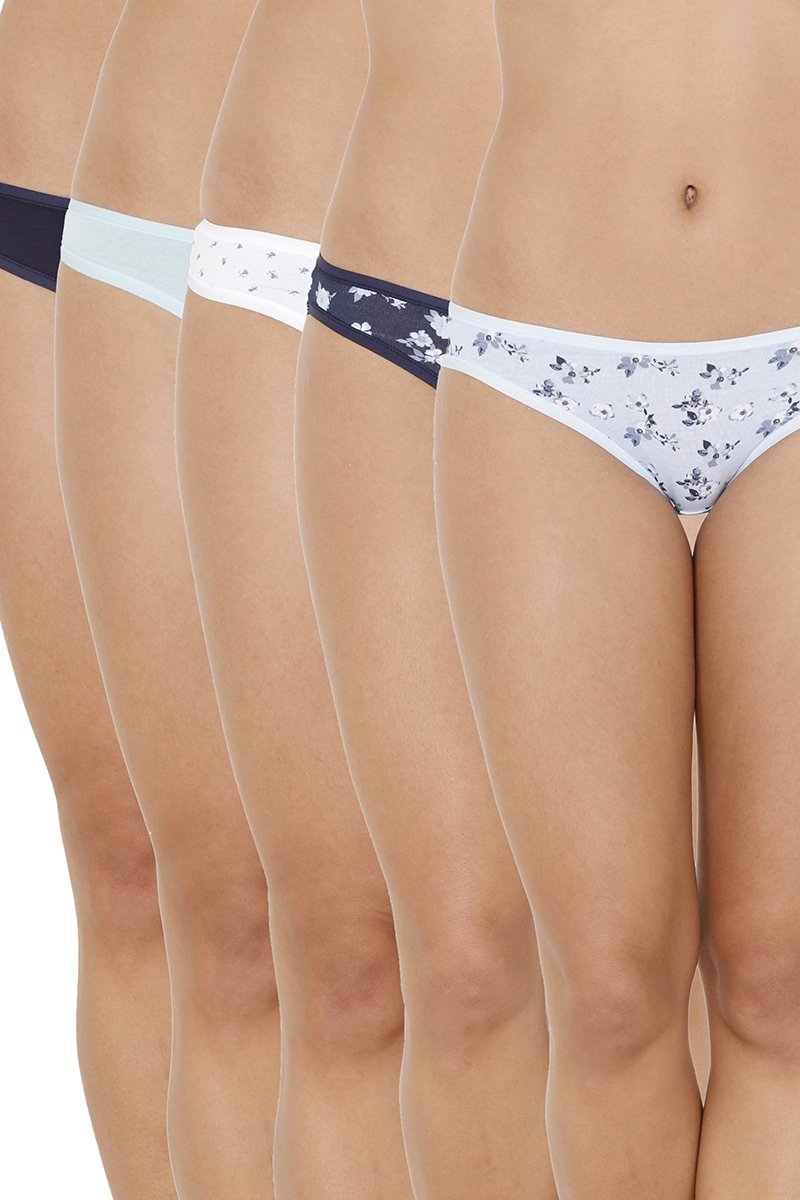 every de Assorted Low Rise Bikini (Pack Of 5) - Assorted - Image 1 of 16