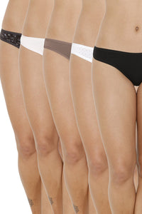 every de Assorted Low Rise Bikini (Pack Of 5) - Assorted - color option