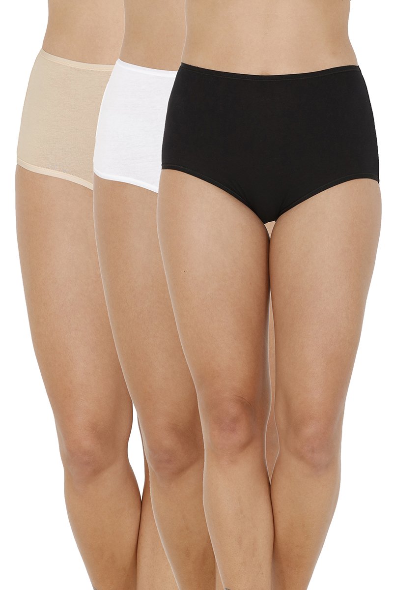 every de Assorted High Rise Full Brief (Pack Of 3) - Assorted