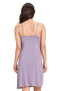 Satin Edge Sleep Chemise - Gray Ridge thumbnail 3