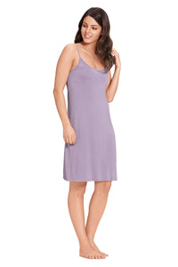 Satin Edge Sleep Chemise - Gray Ridge thumbnail 4